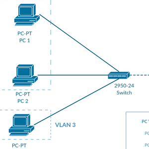 Przykład topologii VLAN - Catalyst 2950-24
