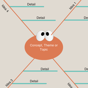 Modello vuoto di diagramma del ragno 1